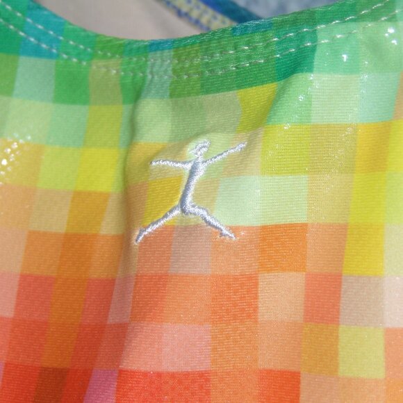 Danskin Pixelated Rainbow Leotard XL(14-16) - Picture 4 of 6